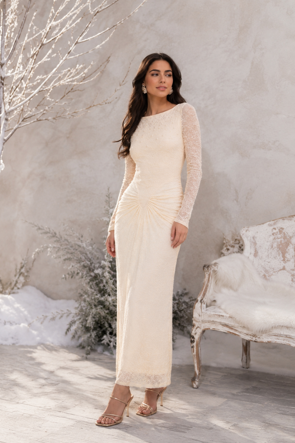 Vestido de punto Perlas
