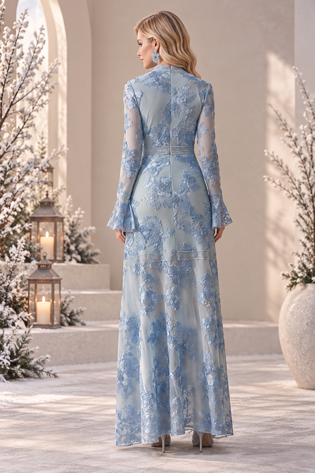 Vestido largo floral