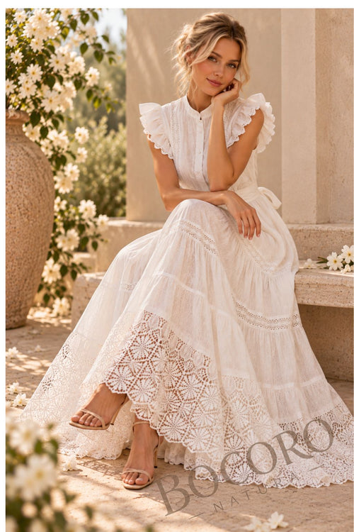Vestido blanco 100% algodón